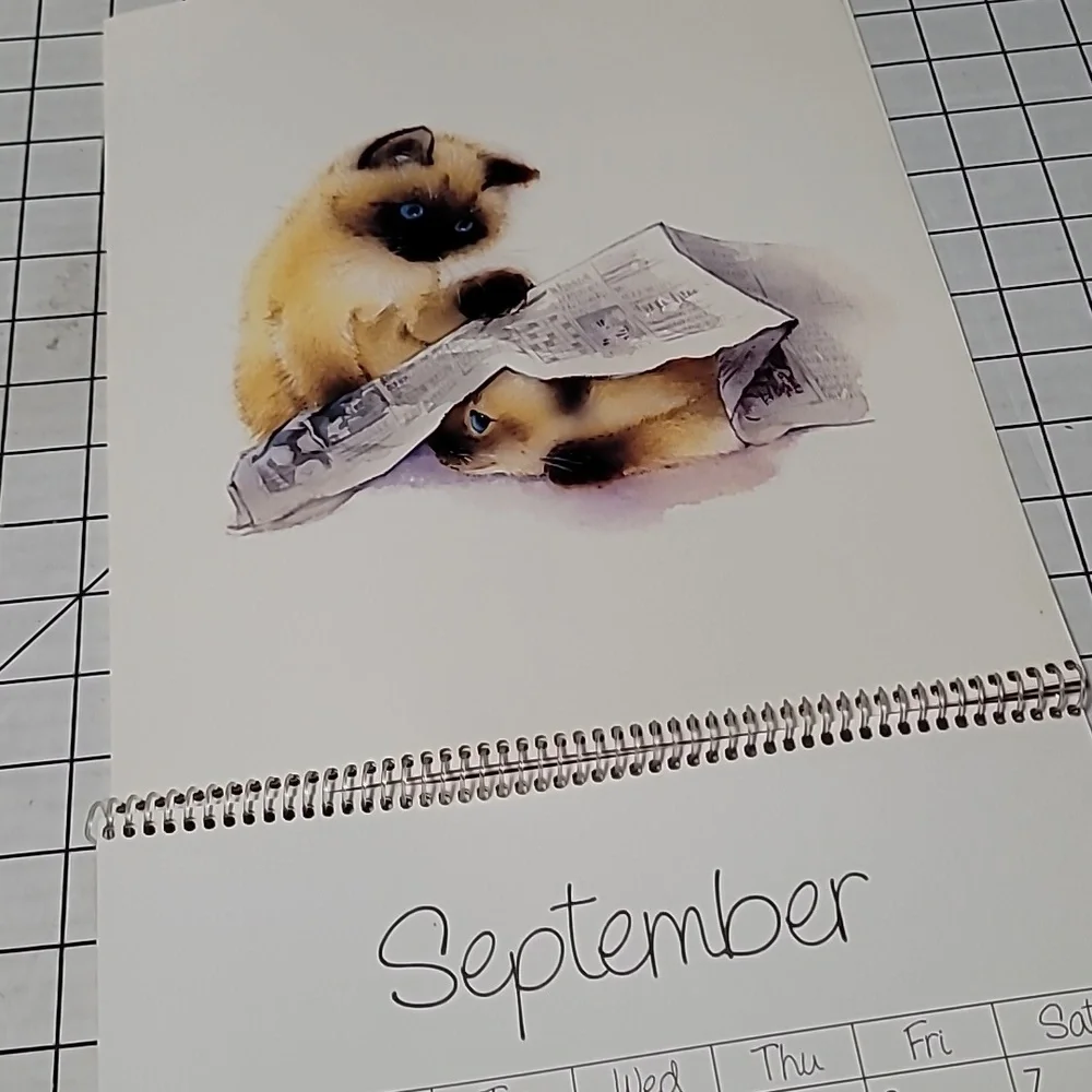 1985 Cozy Kittens Calendar, American Greetings - Vintage‎